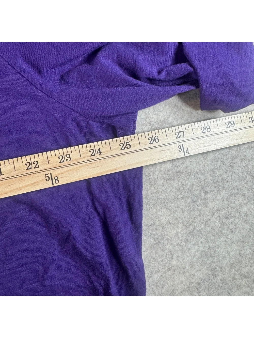 St. John's Bay Women's Button-Up Shirt Purple 2X Cotton Polyester